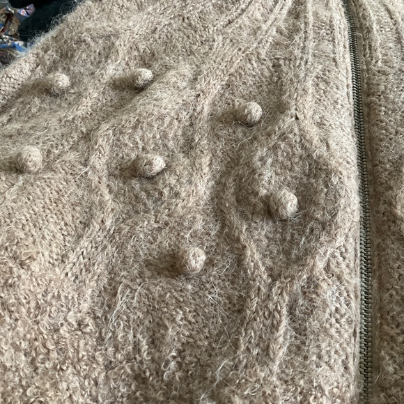 FRAME Pom pom-embellished alpaca-blend cardigan - Picture 4 of 6